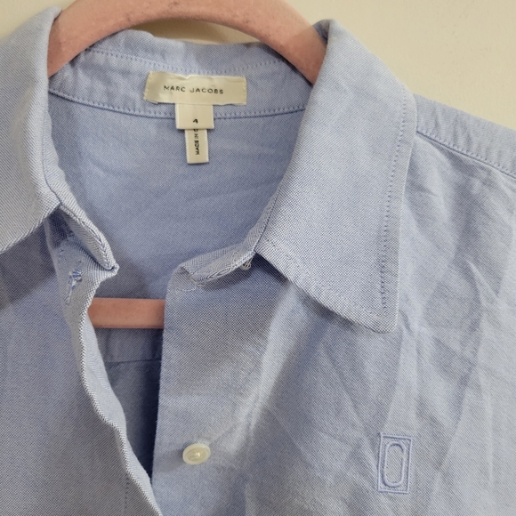 Marc Jacobs light blue cotton blouse 4 - Picture 3 of 5